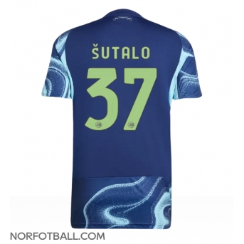 Billige Fotballdrakt Ajax Josip Sutalo #37 Replika Bortedrakt 2025-26 Kortermet